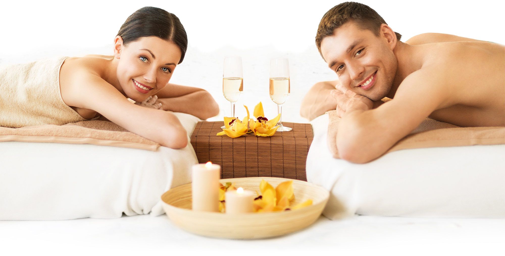 Couple Enjoying Spa